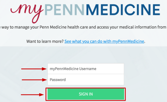 myPennMedicine Login